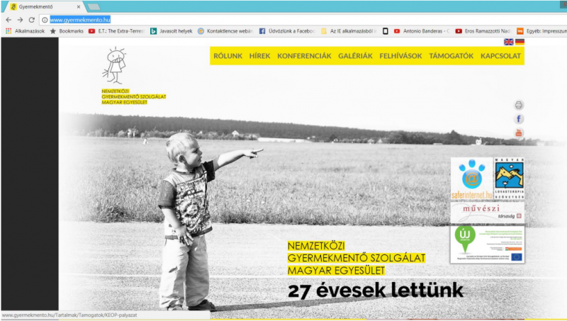 Megújult a Nemzetközi Gyermekmentő Szolgálat (NGYSZ) honlapja